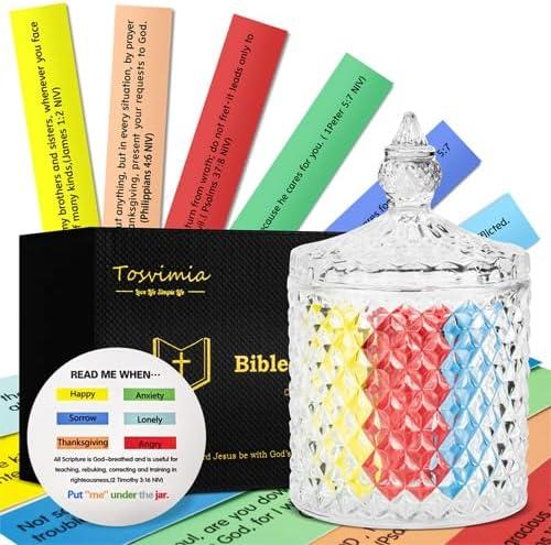 2025 new design Bible Verse Jar, Read Me When Bible Verses Jar, Scripture Prayer Cards Hope Jar, Bible Study Supplies, Religious Graduation Gift, Church Christian Birthday Gifts for Women Bible Verse