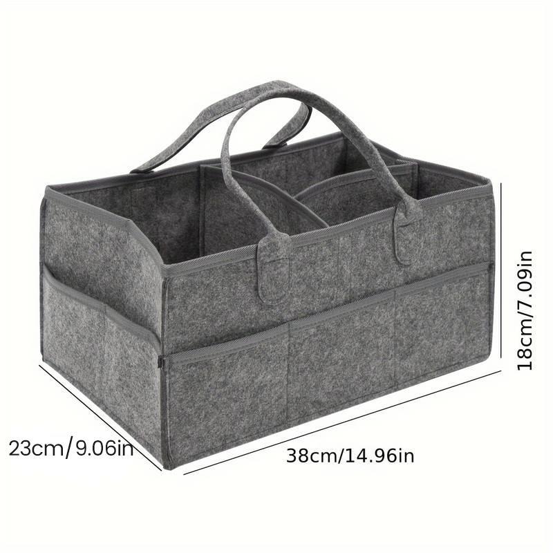 Autumn Winter Felt Storage Basket, Multi-purpose Diaper Caddy, Portable  Kids Nursery Storage Basket, Simple Durable Storage Bas Organiser Room