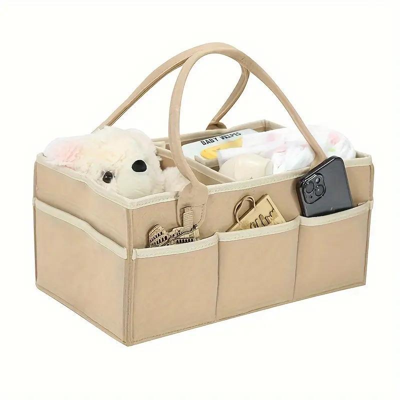 Autumn Winter Felt Storage Basket, Multi-purpose Diaper Caddy, Portable  Kids Nursery Storage Basket, Simple Durable Storage Bas Organiser Room