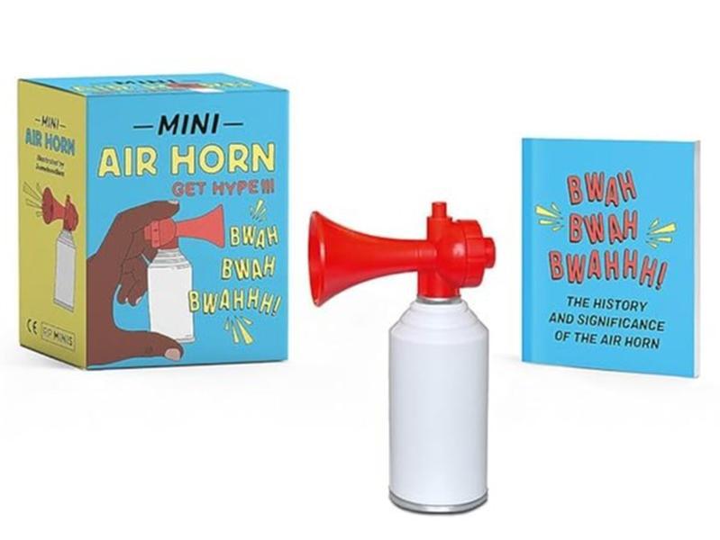 Limited Christmas Sale : Mini Air Horn: Get Hype, PERFECT GIFT, A great stocking stuffer, White Elephant winner, birthday present, or congratulatory gift.