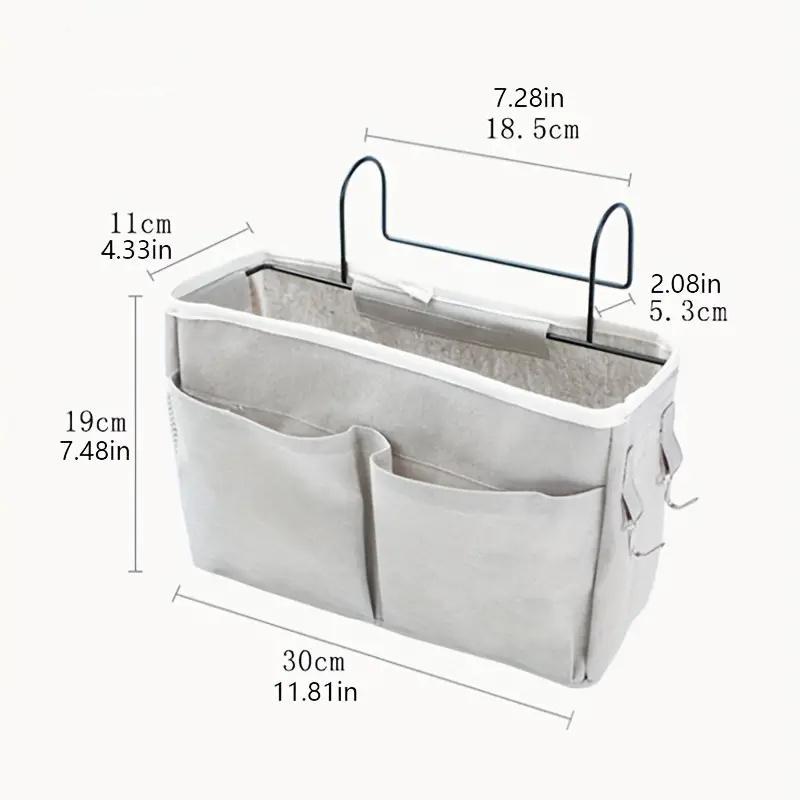 Bedside Hanging Storage Basket, 1 Count Multi Grid Hanging Storage Basket, Home Organizer for Bedroom, Living Room, Office, Dormitory