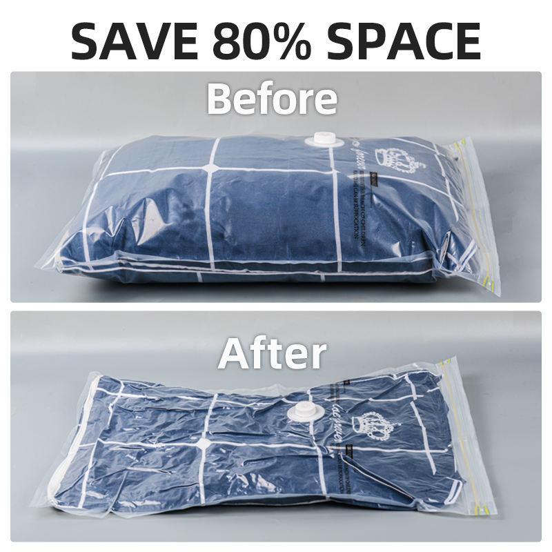 〖Black Friday〗UGIFT Vacuum Storage Bags 12 Pack Space Saver for Clothes Blankets Clothing Traveling Comforters Vacuum Seal Bag with Travel Pump (3XL+3L+3M+3S)