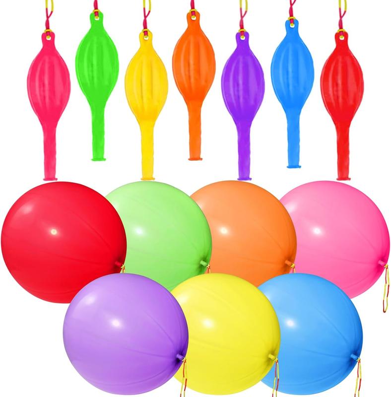 36 Punch Balloons Heavy Duty Party Favors For , Bounce Punching Balloons with Rubber Band Handle for Birthday Party