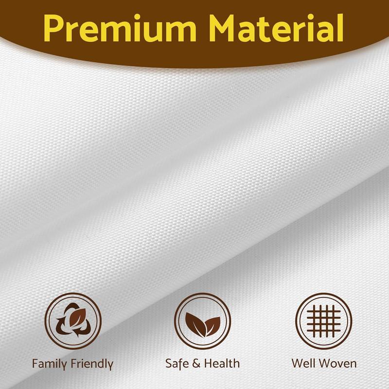 Fabric Snap-in Shower Curtain Liner Replacement, Compatible with Hookless Shower Curtain with Snap in Liner, Removable & Washable, Hotel Style, 70x54, White