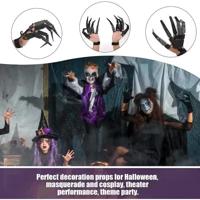 Halloween Articulated Fingers Scary Fake Fingers Spooky Masks Accessories Gift