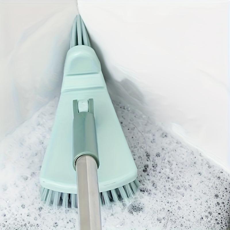 1Pc Floor Scrub Brush Shower Scrubber Cleaning Bathtub and Tile Scrubbing Brush Long Handle Removable Scrubbing Brush for Cleaning Shower Bathroom Kitchen Balcony Wall 37.4 