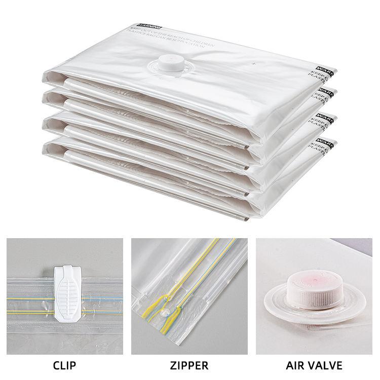 〖Black Friday〗UGIFT Vacuum Storage Bags 12 Pack Space Saver for Clothes Blankets Clothing Traveling Comforters Vacuum Seal Bag with Travel Pump (3XL+3L+3M+3S)