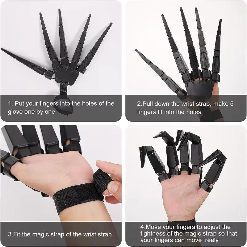 Halloween Articulated Fingers Scary Fake Fingers Spooky Masks Accessories Gift