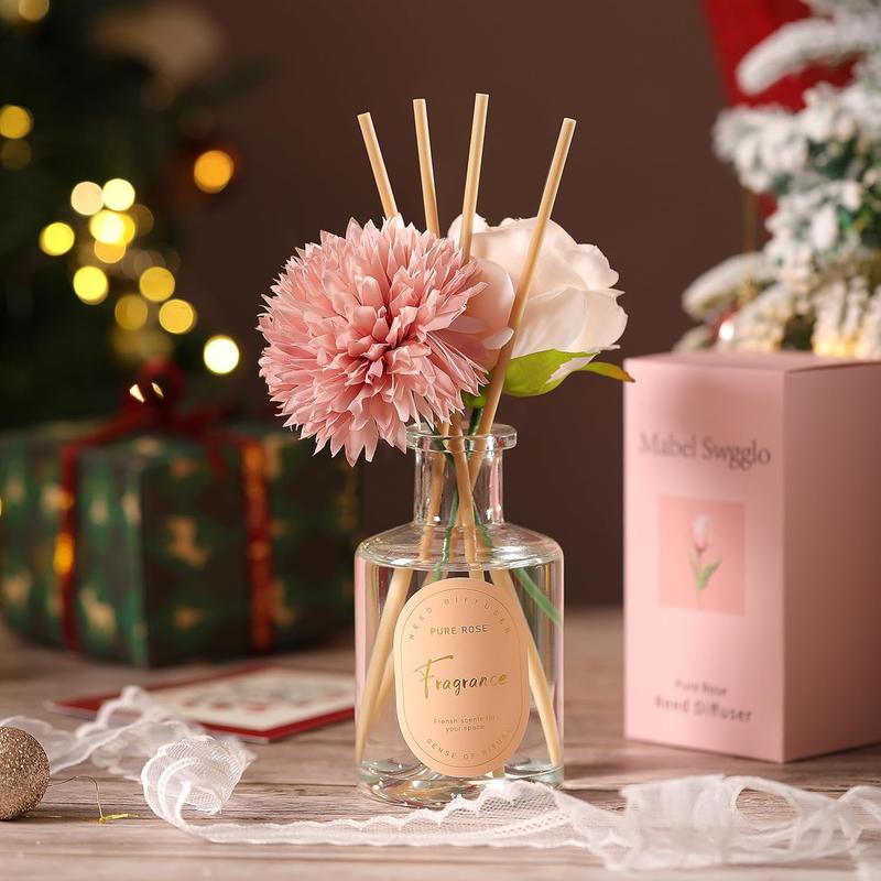 Christmas Gifts for Women Mom and Best Friends - Scented Candle, Reed Diffuser, Fuzzy Socks, Snow Globe, Flowers & More