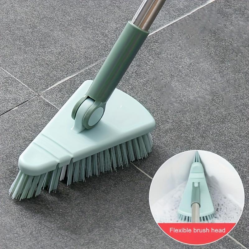 1Pc Floor Scrub Brush Shower Scrubber Cleaning Bathtub and Tile Scrubbing Brush Long Handle Removable Scrubbing Brush for Cleaning Shower Bathroom Kitchen Balcony Wall 37.4 