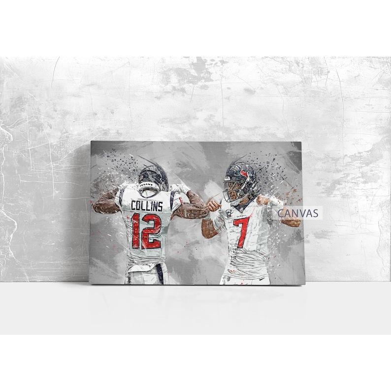 CJ Stroud and Collins Wall Art  Poster Print Football 