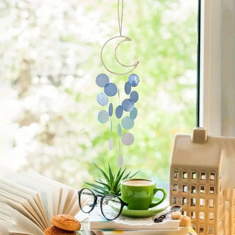 Natural Shell Wind Chime, 1 Count Modern Hanging Decor, Hanging Wind Chime for Room, Balcony, Garden, Photography Props, Various Themed Parties