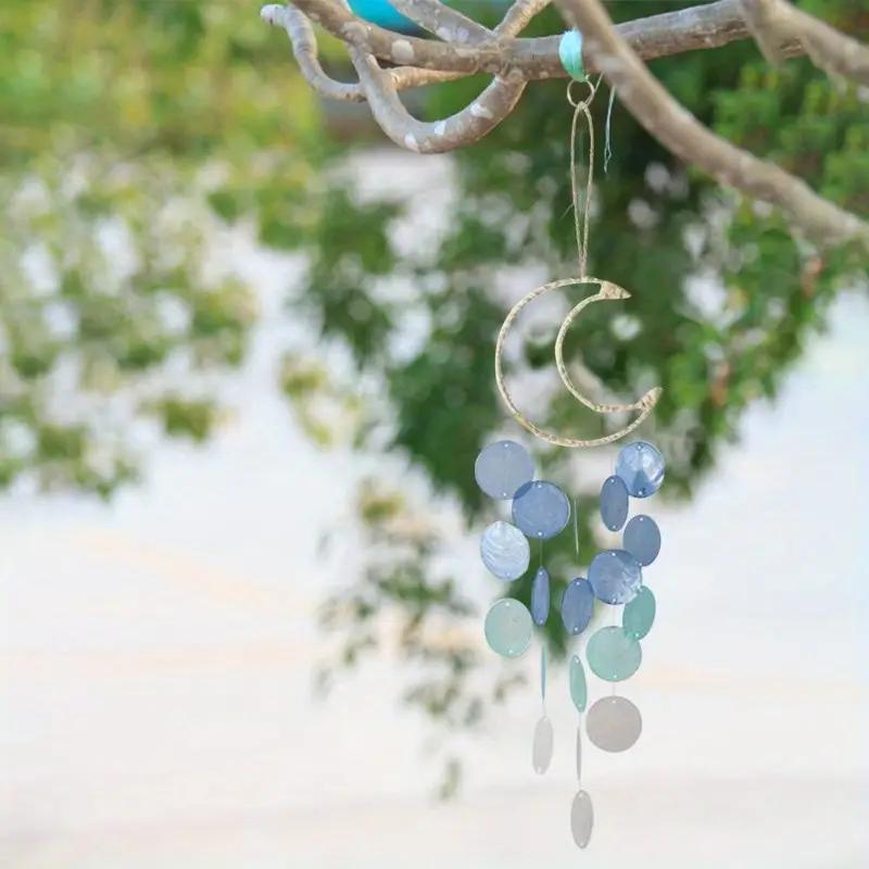 Natural Shell Wind Chime, 1 Count Modern Hanging Decor, Hanging Wind Chime for Room, Balcony, Garden, Photography Props, Various Themed Parties