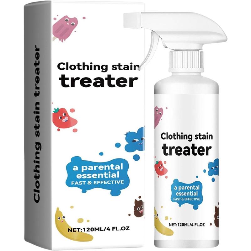 Stain Remover, Stain Treater Clothes Dry-Clean Spray, 120ml 4oz Laundry Stain Removal Emulsifier for Clothes