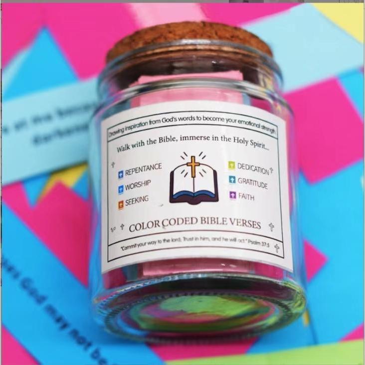 2024 Bible Verses in Jars,Read Me When Bible Verses Jar Prayer Requests,Faith Based Gifts Christian Gifts for Emotional Strength and Spiritual Connection,Mother's Day gift Biblical Gifts For Women Men