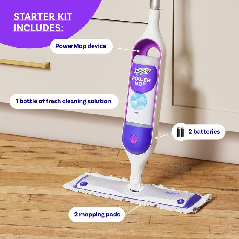 Swiffer Power Mop Starter Kit Floor Cleaner