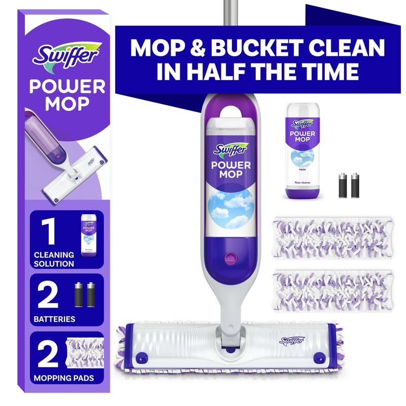 Swiffer Power Mop Starter Kit Floor Cleaner