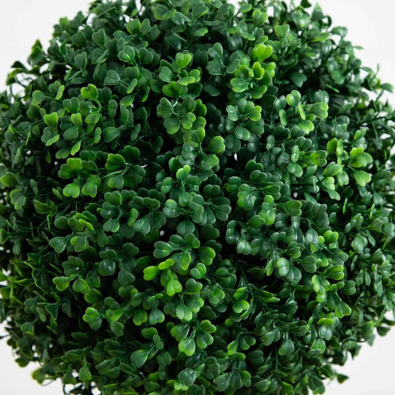 Nearly Natural 3ft. Artificial Triple Ball Boxwood Topiary Tree (Indoor Outdoor) T2021, Green