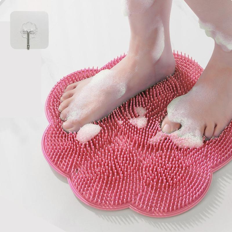 Shower Foot and Back Scrubber with Suction Cups, Helps to Shower Foot & Back Scrubber