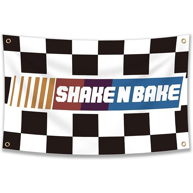 Shake N Bake 3x5Ft Flag Talladega Nights Motivational Tapestry for Man Cave College Dorm Room Outdoor Gym Parties Bedroom Garage Wall Decor Banner