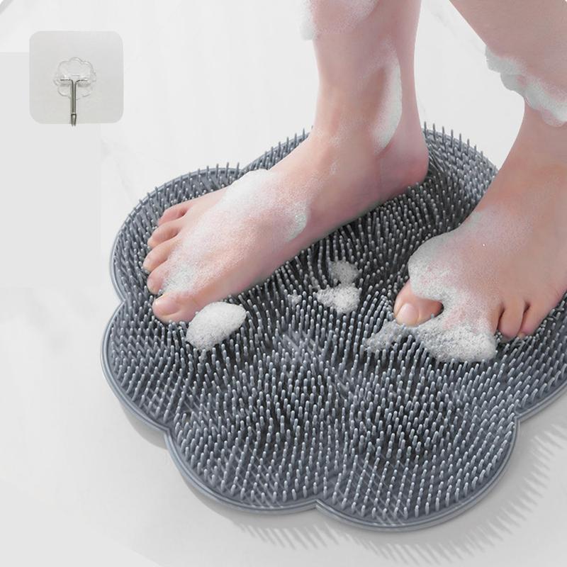 Shower Foot and Back Scrubber with Suction Cups, Helps to Shower Foot & Back Scrubber