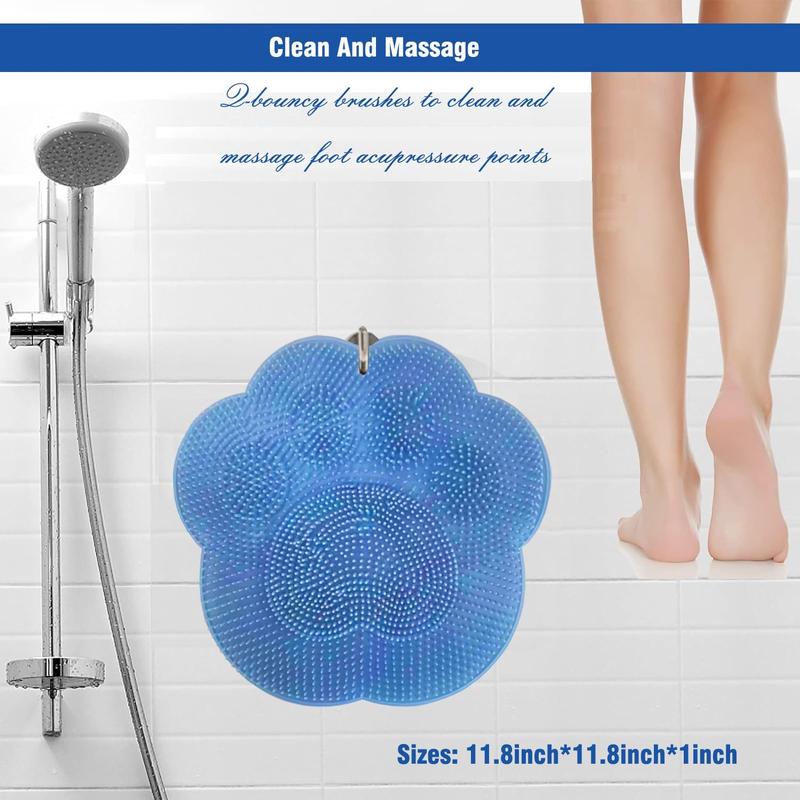 Shower Foot and Back Scrubber with Suction Cups, Helps to Shower Foot & Back Scrubber