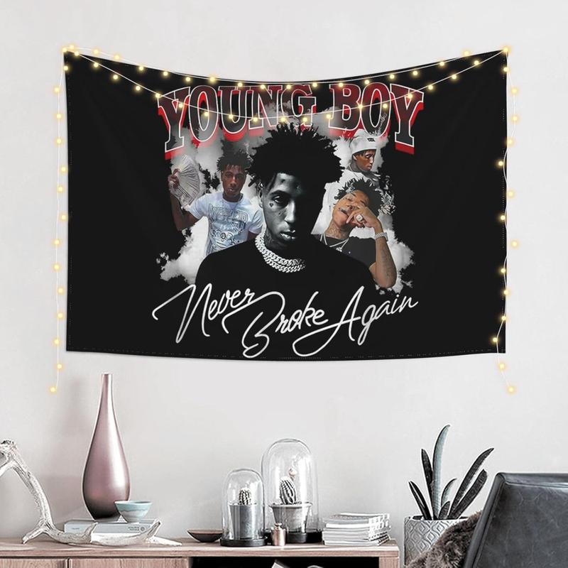 Nonyou Youngboy Music Never Rapper Broke Again Tapestry Background Cloth Wall Hanging Curtain Wall Decor Bath Poster Beach Towel Decorative Cloth Wall Decor Tapestry Room Decoration