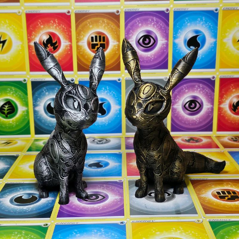 Umbreon 3d Printed Pokemon Statue Hand Painted