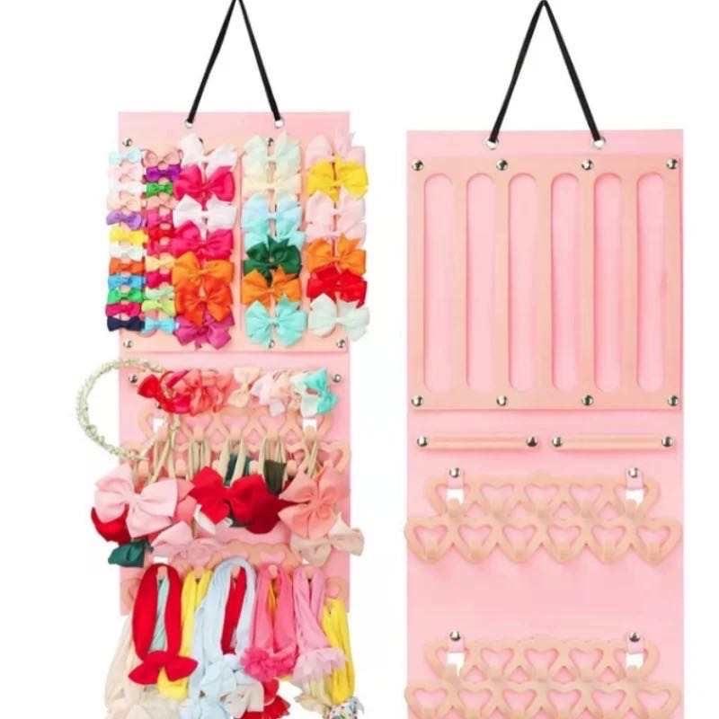 Hanging Organizer for Hair Clips and Hair Bows - Perfect Storage Solution for Hair Accessories - Hangers