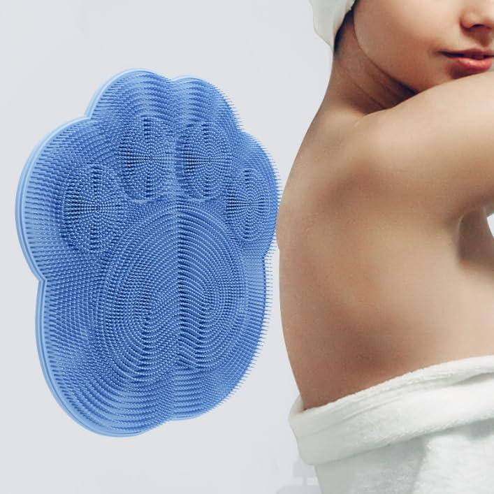 Shower Foot and Back Scrubber with Suction Cups, Helps to Shower Foot & Back Scrubber