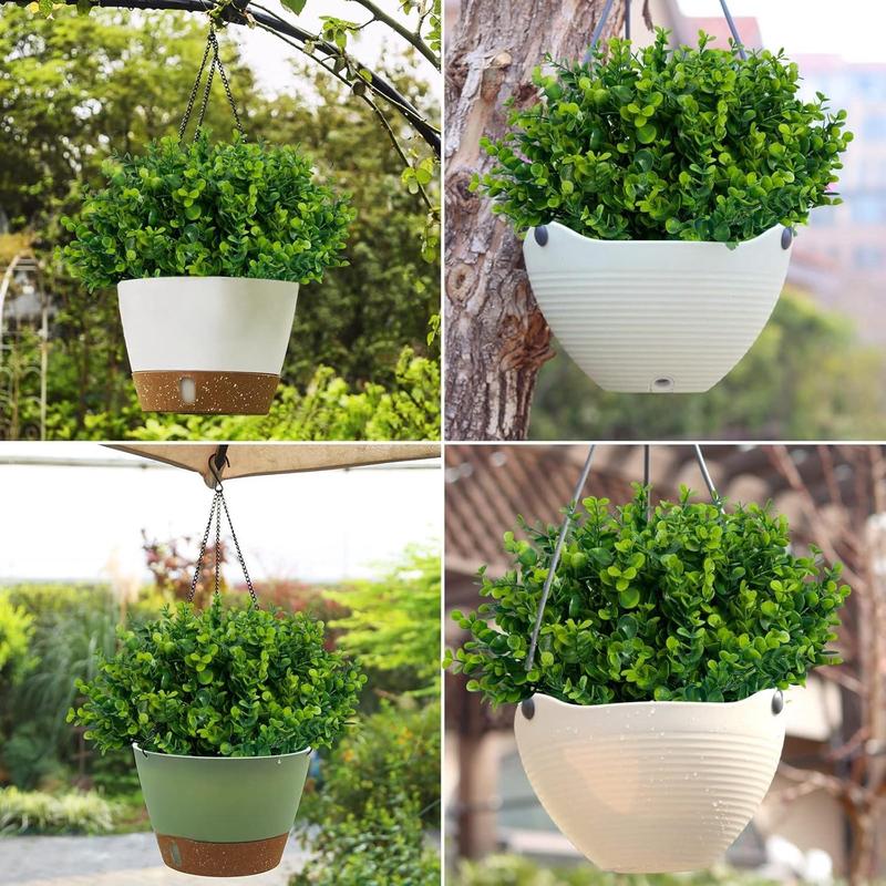 Artificial Boxwood Shrubs, 20pcs set UV-resistant Faux Boxwood Shrubs, Decorative Plants for Outdoor & Indoor Decor