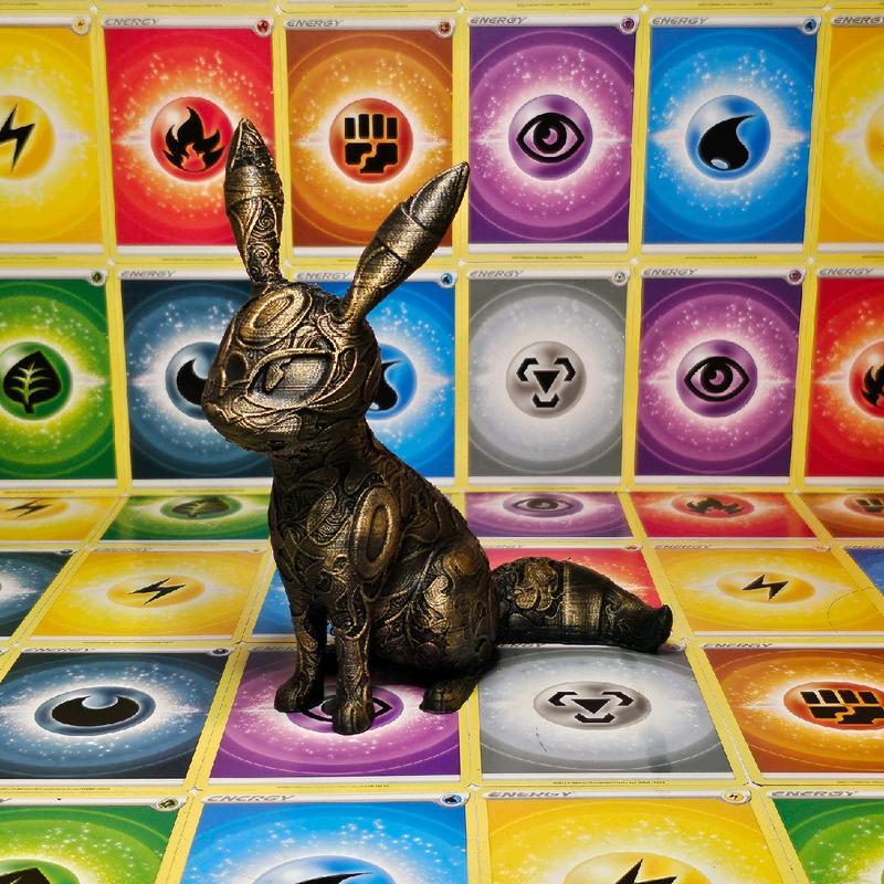 Umbreon 3d Printed Pokemon Statue Hand Painted