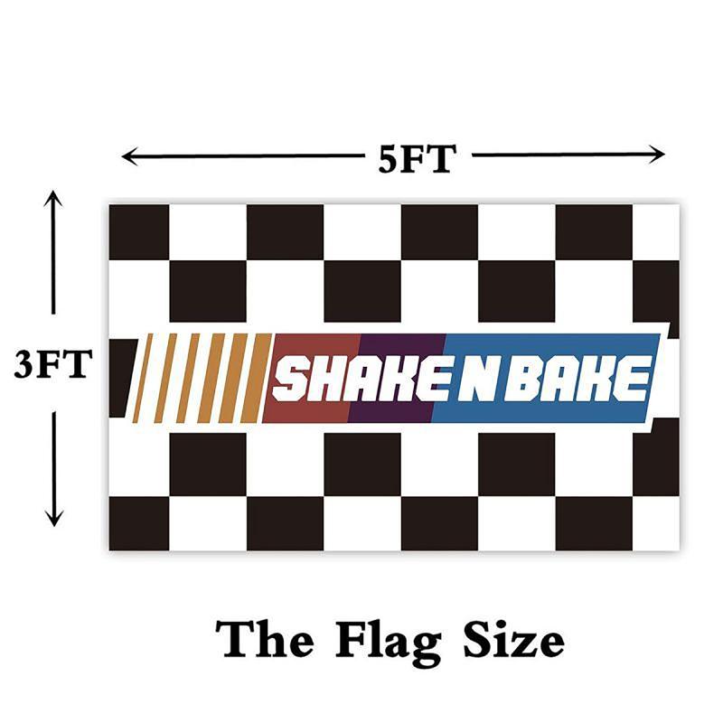 Shake N Bake 3x5Ft Flag Talladega Nights Motivational Tapestry for Man Cave College Dorm Room Outdoor Gym Parties Bedroom Garage Wall Decor Banner