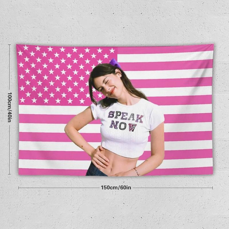 Funny Flag Gracie Abrams Tapestry Poster Wall Hanging Art Suitable for Room Bedroom Living Room Dormitory Wall Outdoor Garden Decoration Aesthetic Merch