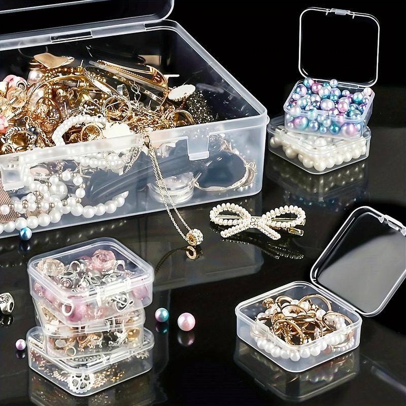 Multifunctional Clear Storage Box Set, Portable Tool Storage Box Set with Lid, Including 1 Large Storage Box & 30 Small Box for Tool, Jewelry