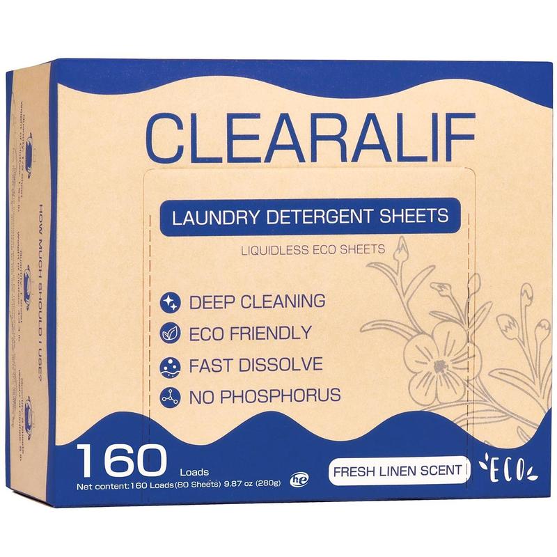 CLEARALIF  Laundry Detergent Sheets （80sheets 160loads）