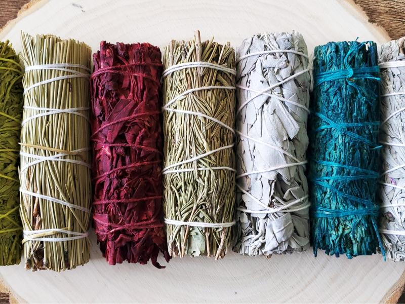 7 Pack Sage Sticks Smudge Kit 4'' Long, Natural Herbs Incense Bundles 7 In 1 Gift Box For Healing, Energy Cleansing, Yoga, Meditation