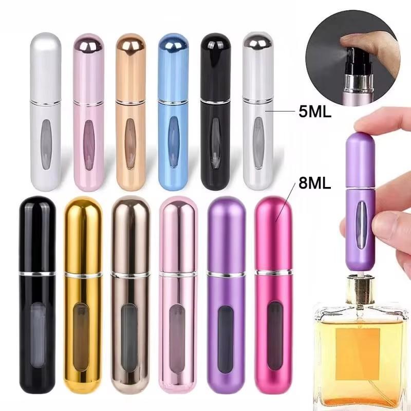 8ml Portable Mini Refillable Perfume Bottle With Spray Scent Pump Empty Cosmetic Containers Atomizer Bottle For Travel Tool