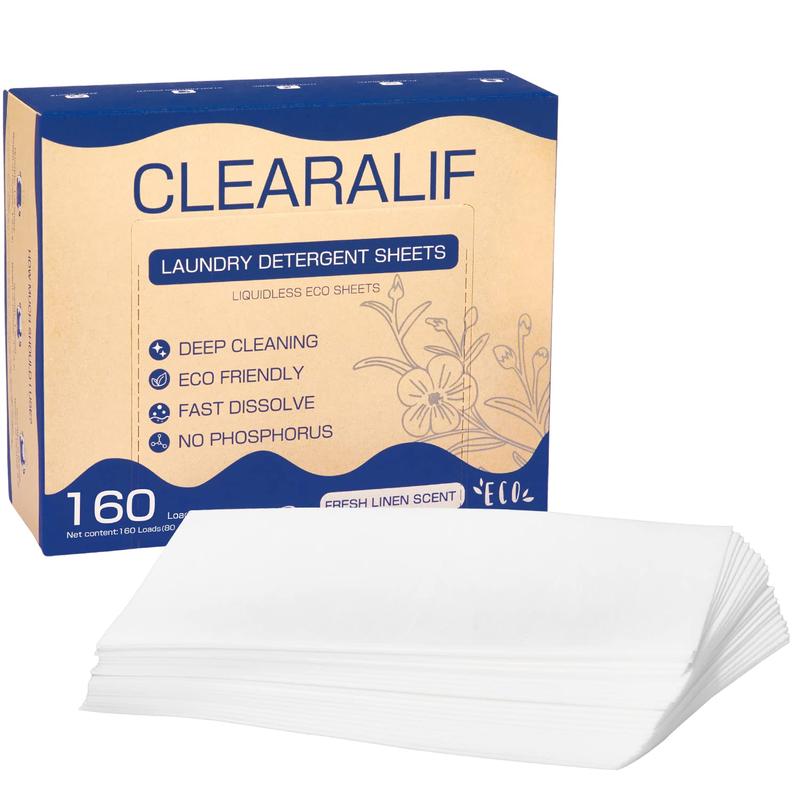 CLEARALIF  Laundry Detergent Sheets （80sheets 160loads）