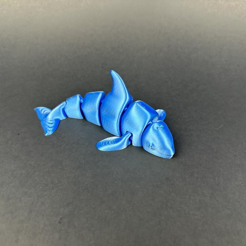 3D Printed Articulated orca whale for Home Decor - PLA Plastic, Multiple Colors