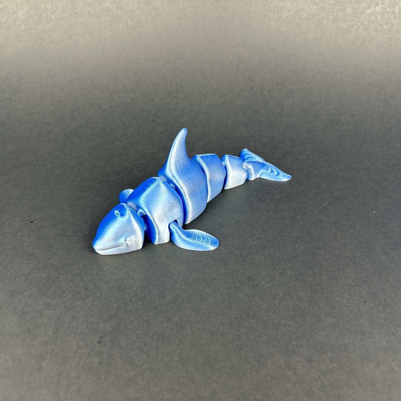 3D Printed Articulated orca whale for Home Decor - PLA Plastic, Multiple Colors