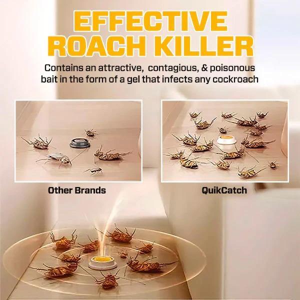 Killing Bait, Roach Bait Station For Large Roaches, Kills The Nest, Child-Resistant, 8 Count,Insects