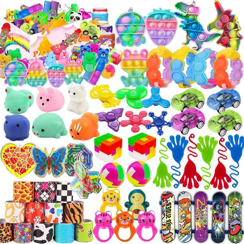 109 Pack Party Favors , Pop Gift, Goodie Bag Stuffers, Treasure Box for Classroom, Carnival Prizes, Pinata Stuffers, Goodie Bags Filler, Prize Box Gifts for Classroom