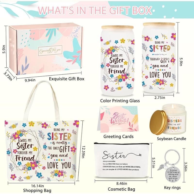 Sisters Gifts from Sister Birthday Gifts for Sister Christmas Box Gifts Ideas   Friend Birthday Gifts Basket for Sisters Soul Sister Women Female Bestie Big Sister BFF