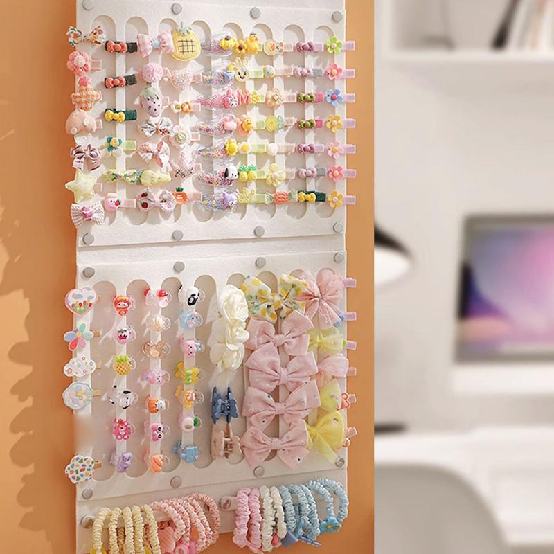 Hair Bows Organizer Wall Hanging Large Capacity Headband Holder Hair Clip Storage Hanger Space Saving Accessory For Girl Room