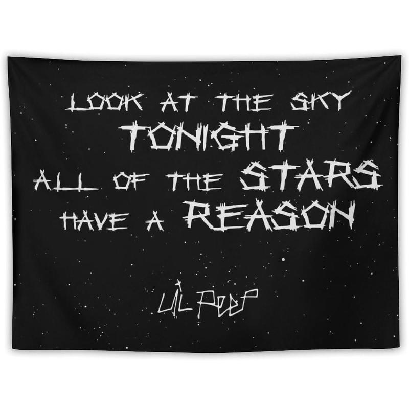 Lil Peep Tapestry for College Dorm, Bedroom And Living Room Home Decor, Love Rapper Hip Hop Wall Tapestries Hanging for Gifts