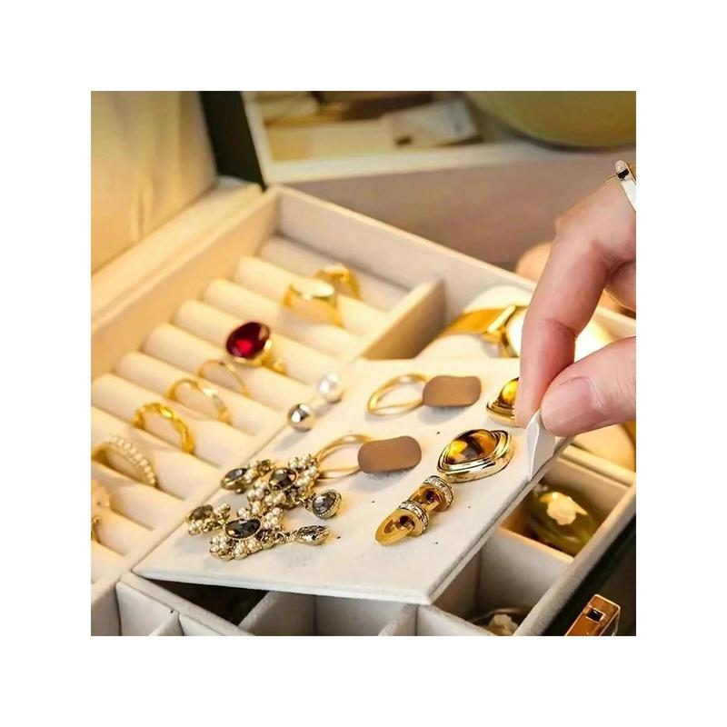 1pc Large-Capacity Three-Layer Jewelry Box, Pu Leather Multi-Functional Jewelry Box, Watch Box With Lock, Storage Box, Ring Earrings Necklace Storage Container