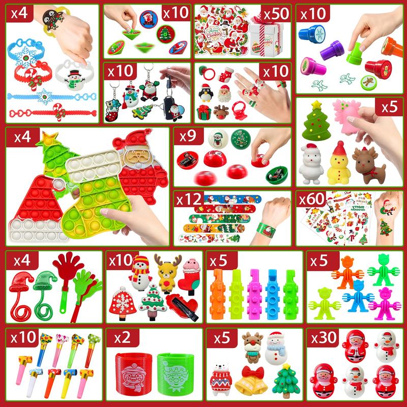 Christmas Toys Assortment For Kids Party Favors, Stocking Stuffers for Kids,Goodie Bag Stuffers, Gifts Prizes For Classroom Rewards, Stuff Fillers for Advent Calendar, Birthday Pinata Stuffers