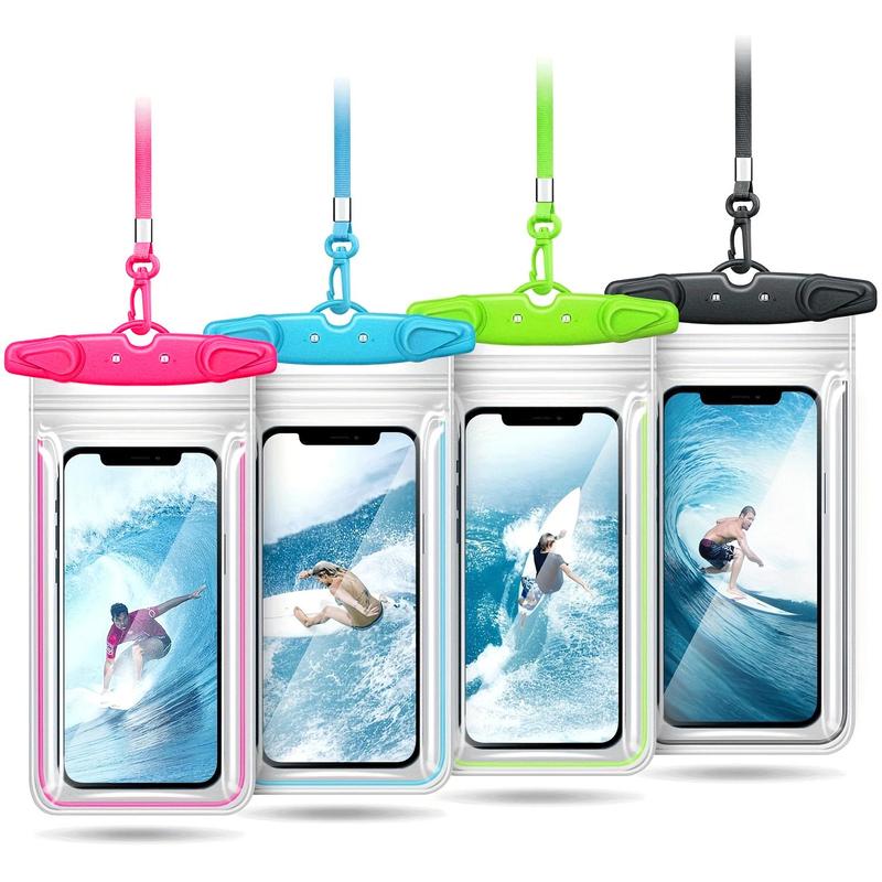 Waterproof Phone Case, 4 Counts set Waterproof Phone Bag, Phone Case For Swimming Diving, Swimming Accessories, Phone Pouches, Swimming Accessories, Beach Supplies