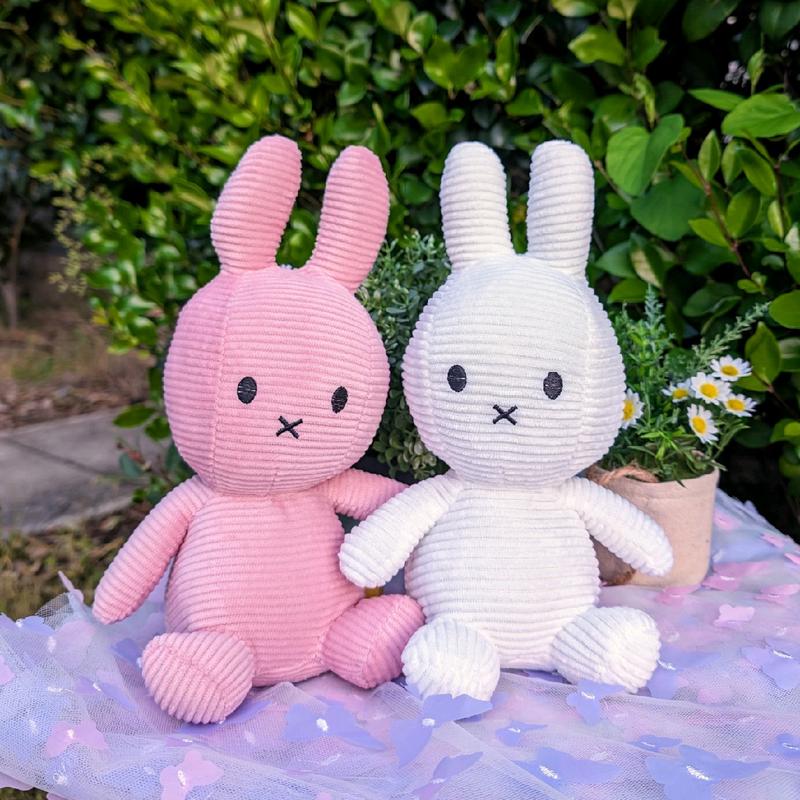 Miffyy Soft Figurine, Cute Little Bunny Decoration , Room Home Kawaii Decor, Huggable Accessory, Desktop Bed Sofa Ornaments Decorative